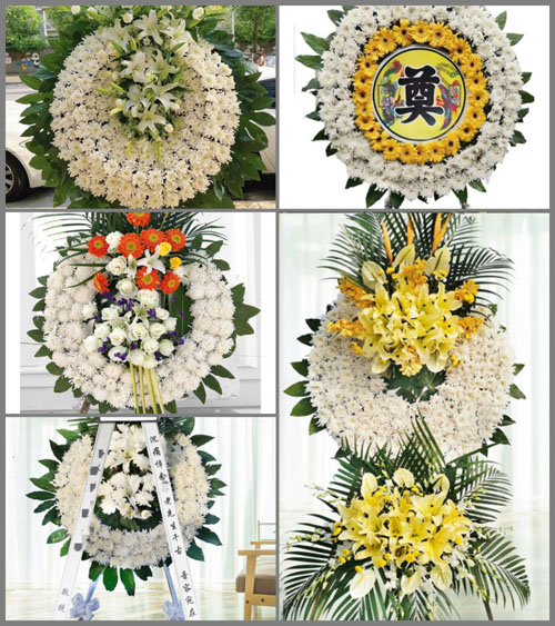 广东中山市横栏镇五沙村花圈速递
